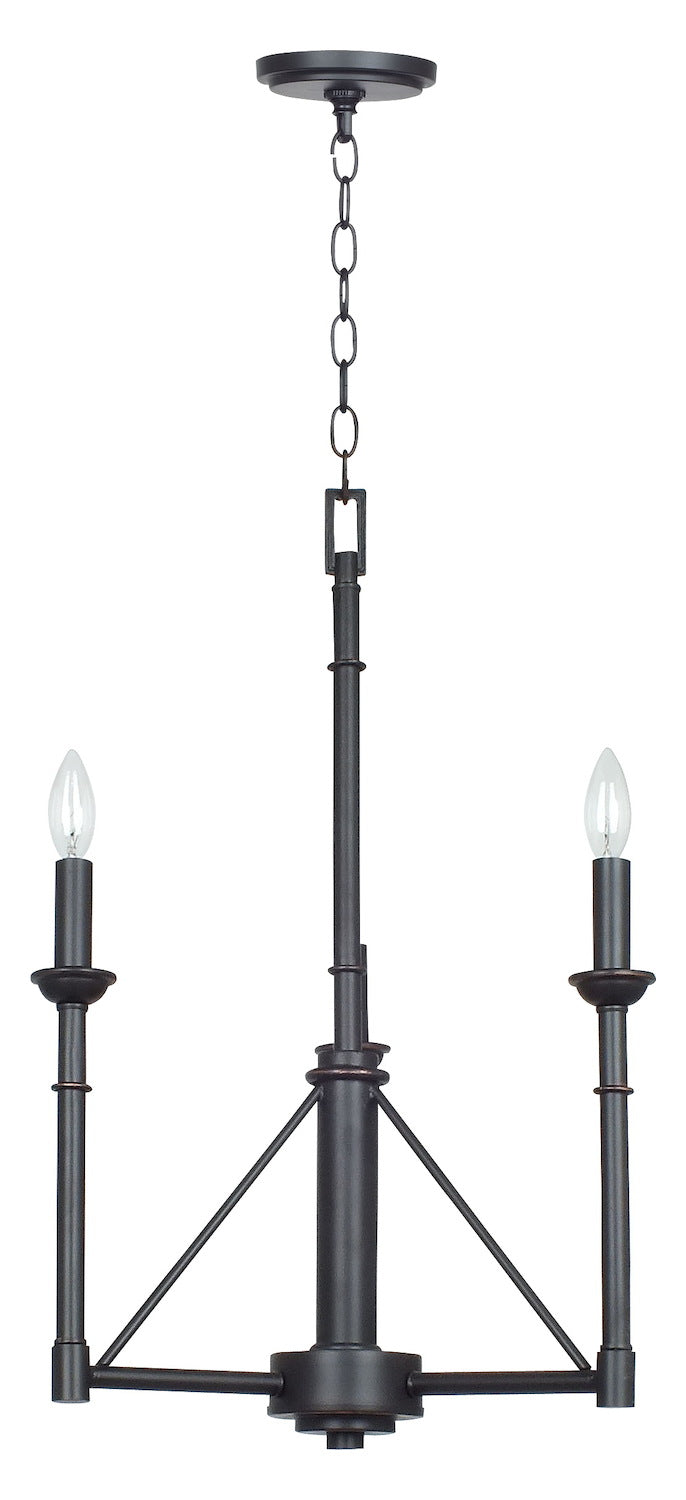 Industrial Bronze Monclova 3 Light Single Tier Chandelier by CAL Lighting