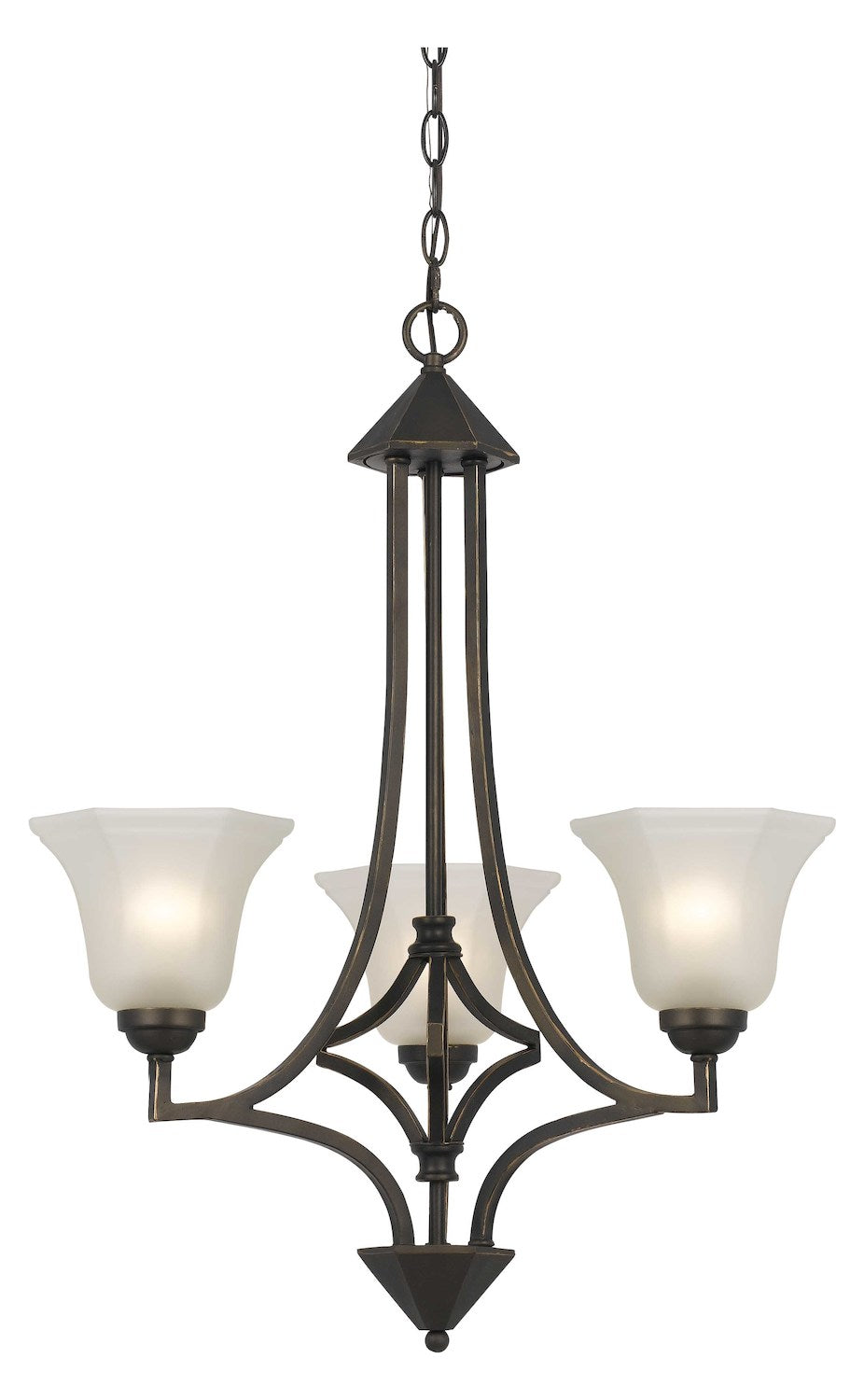 Dark Bronze Westbrook 3 Light 1 Tier Chandelier by CAL Lighting