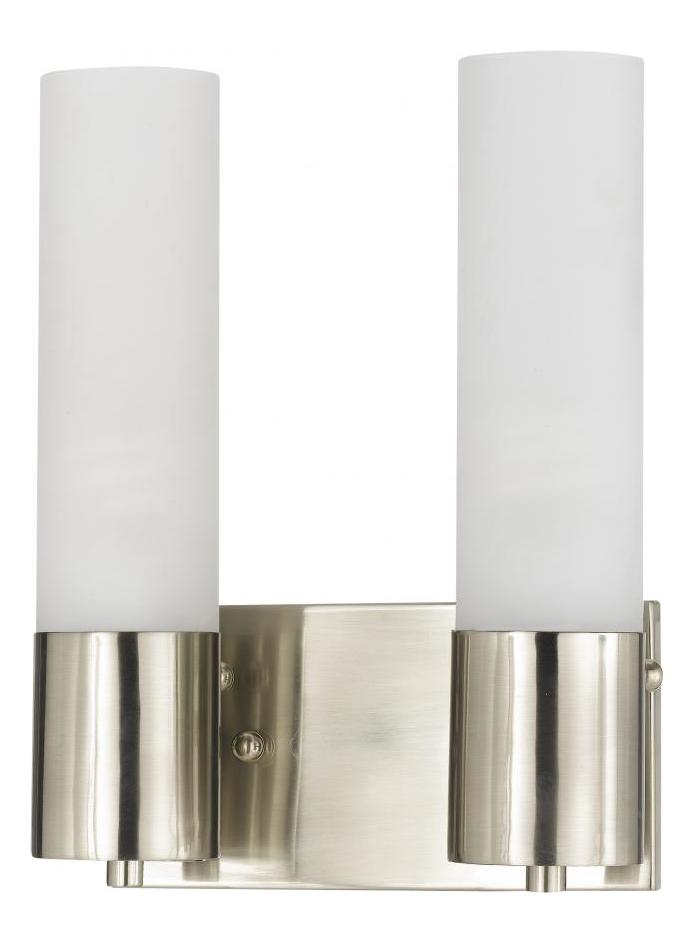 Brushed Steel 2 Light  Sconce by CAL Lighting