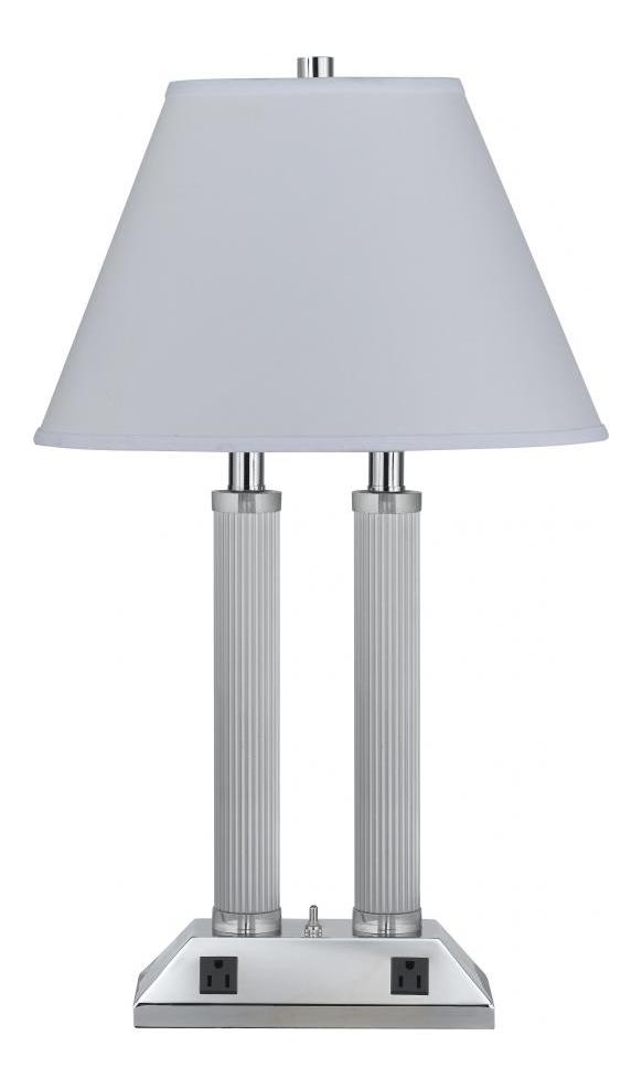 60W X 2 Dk Lp W/3W Swch & 2 Outlets by CAL Lighting