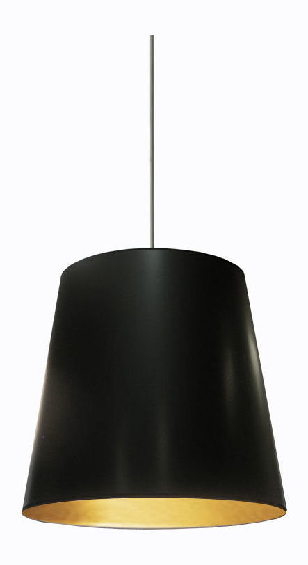 1Lt  PendantMedium - Blk/Gld by Dainolite
