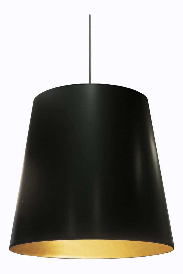 1Lt  PendantLarge - Blk/Gld by Dainolite