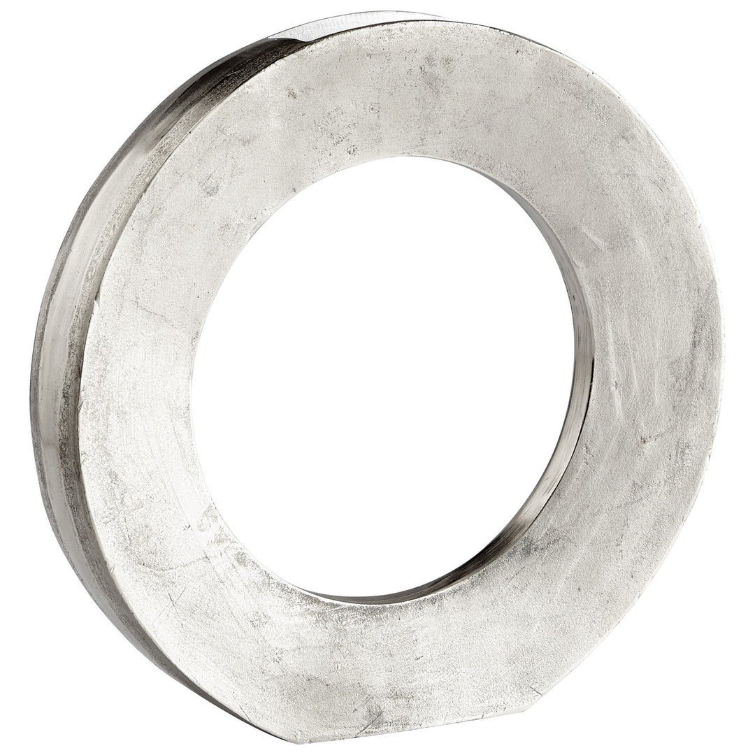 Raw Nickel Rise And Shine 19.75 Inch Tall Aluminum Vase Made in India by Cyan Designs