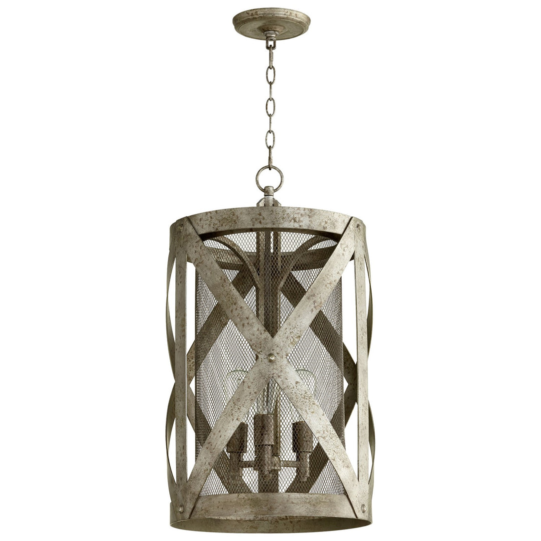Graphite  3 Light Pendant with Grey Shade by Cyan Designs