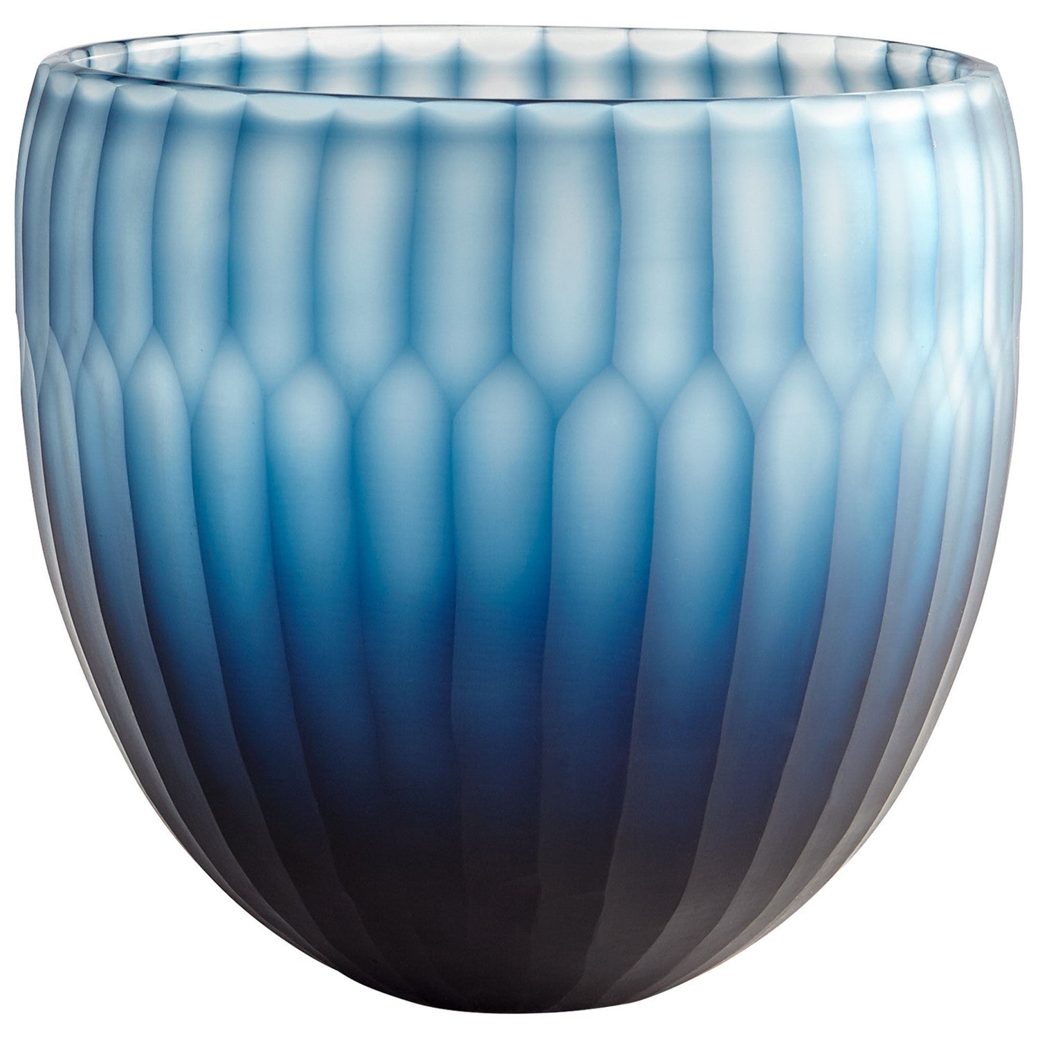 Blue  8.25 Inch Diameter Glass Decorative Bowl by Cyan Designs