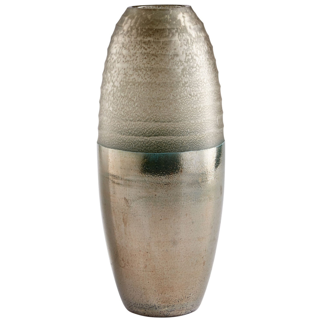 Bronze Around The World 15.5 Inch Tall Glass Vase by Cyan Designs