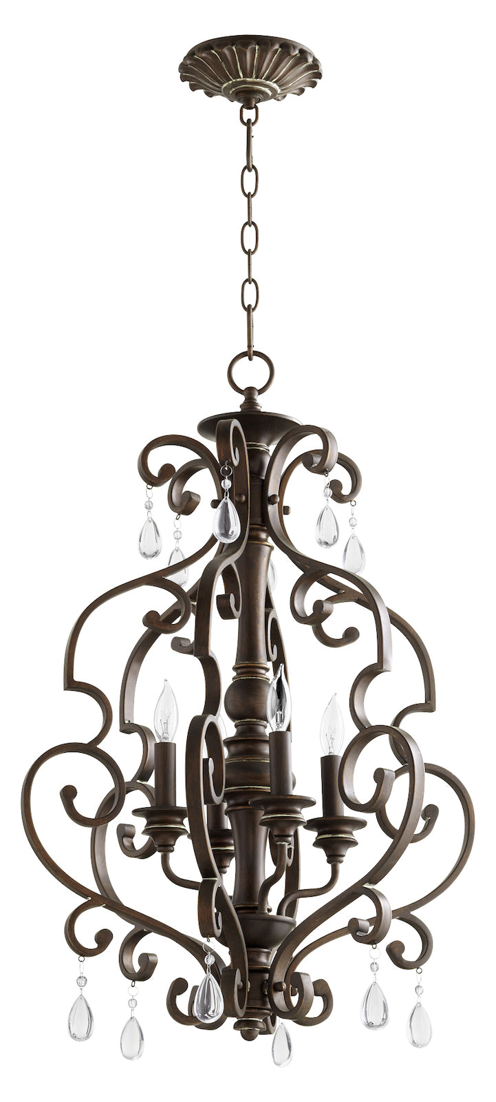 4Lt Entry Vintage Copper by Quorum