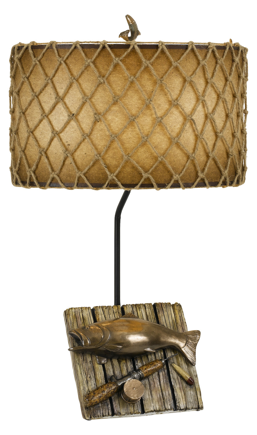 31In. Height Resin Table Lamp In Cast Bronze by CAL Lighting
