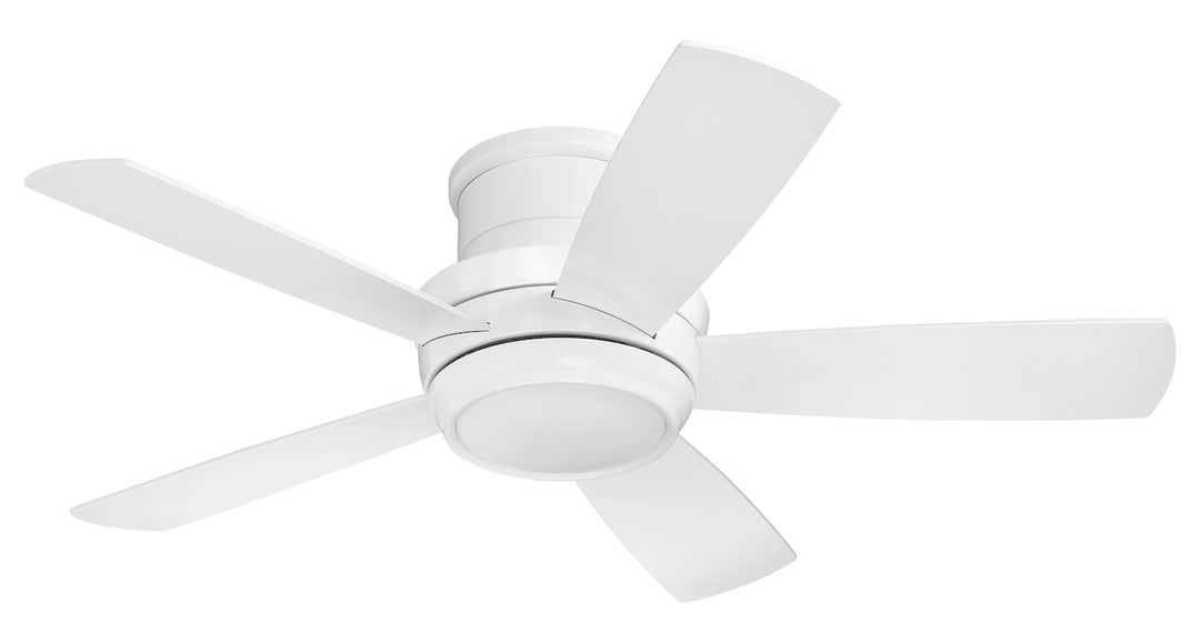 44in Tempo Hugger in White w/ White Blades by Craftmade