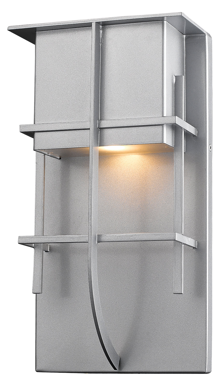 Silver  19in Tall Integrated LED Outdoor Wall Sconce by Z-Lite