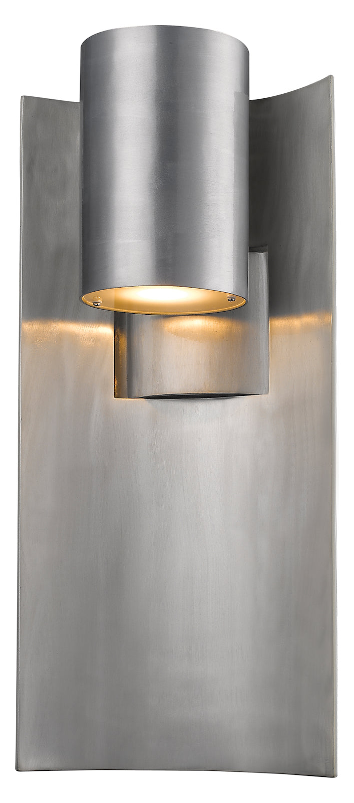 Silver  19in Tall Integrated LED Outdoor Wall Sconce by Z-Lite