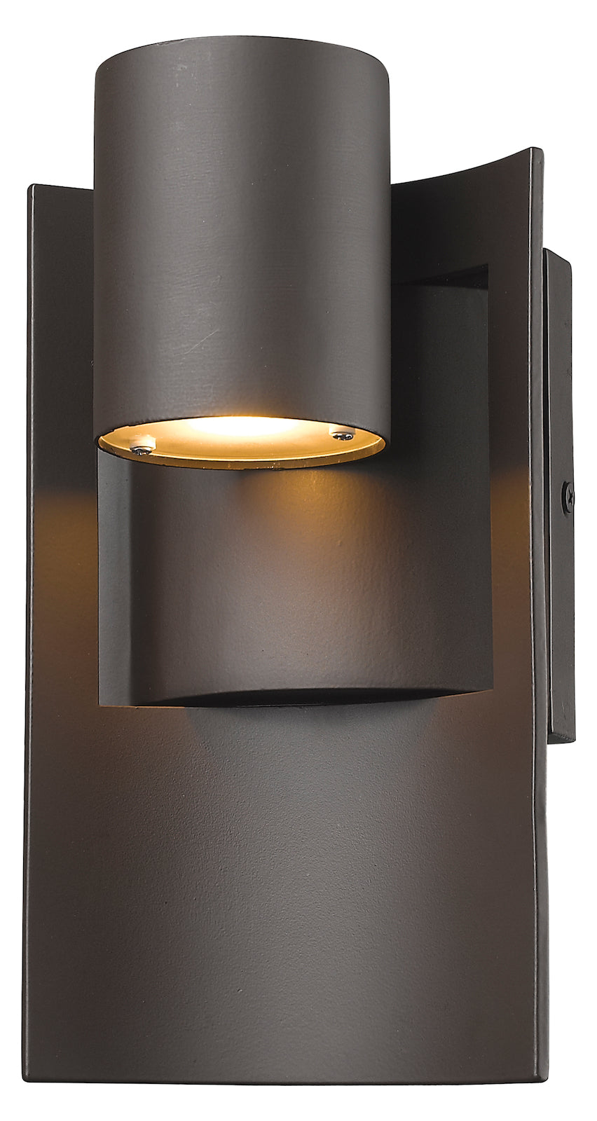 Deep Bronze  9-5/8in Tall Integrated LED Outdoor Wall Sconce by Z-Lite