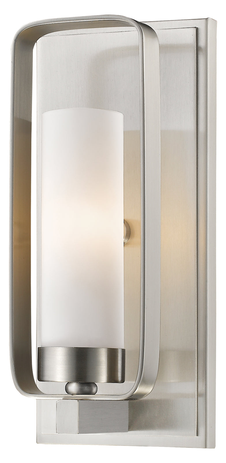 Single Light 5in Wide ADA Compliant Wall Sconce with Frosted Glass Shade by Z-Lite