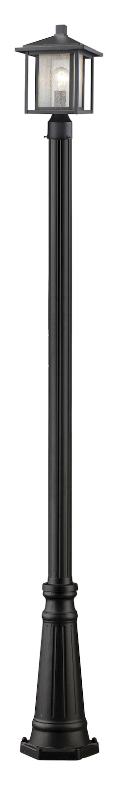 Black  Single Light 109in Tall Outdoor Post Light with Included Post by Z-Lite