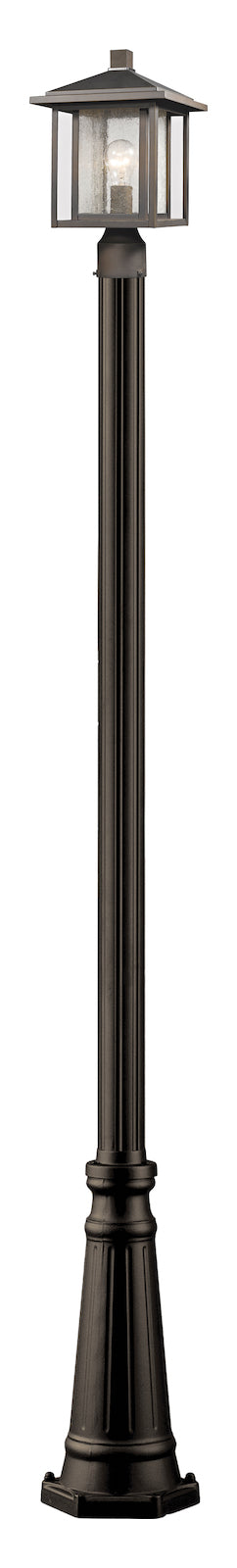 Rubbed Bronze  Single Light 109" Tall Outdoor Post Light with Included Post by Z-Lite