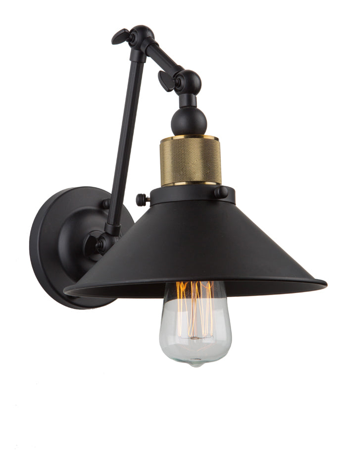 1 Light  Vintage Brass Wall Bracket by Artcraft