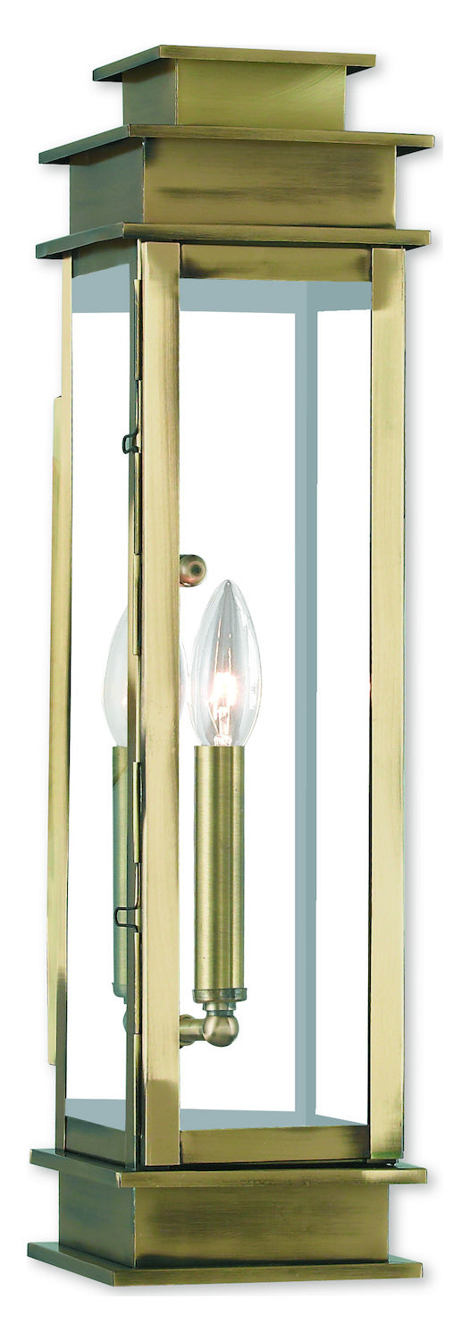 Antique Brass Wall Lantern by Livex Lighting