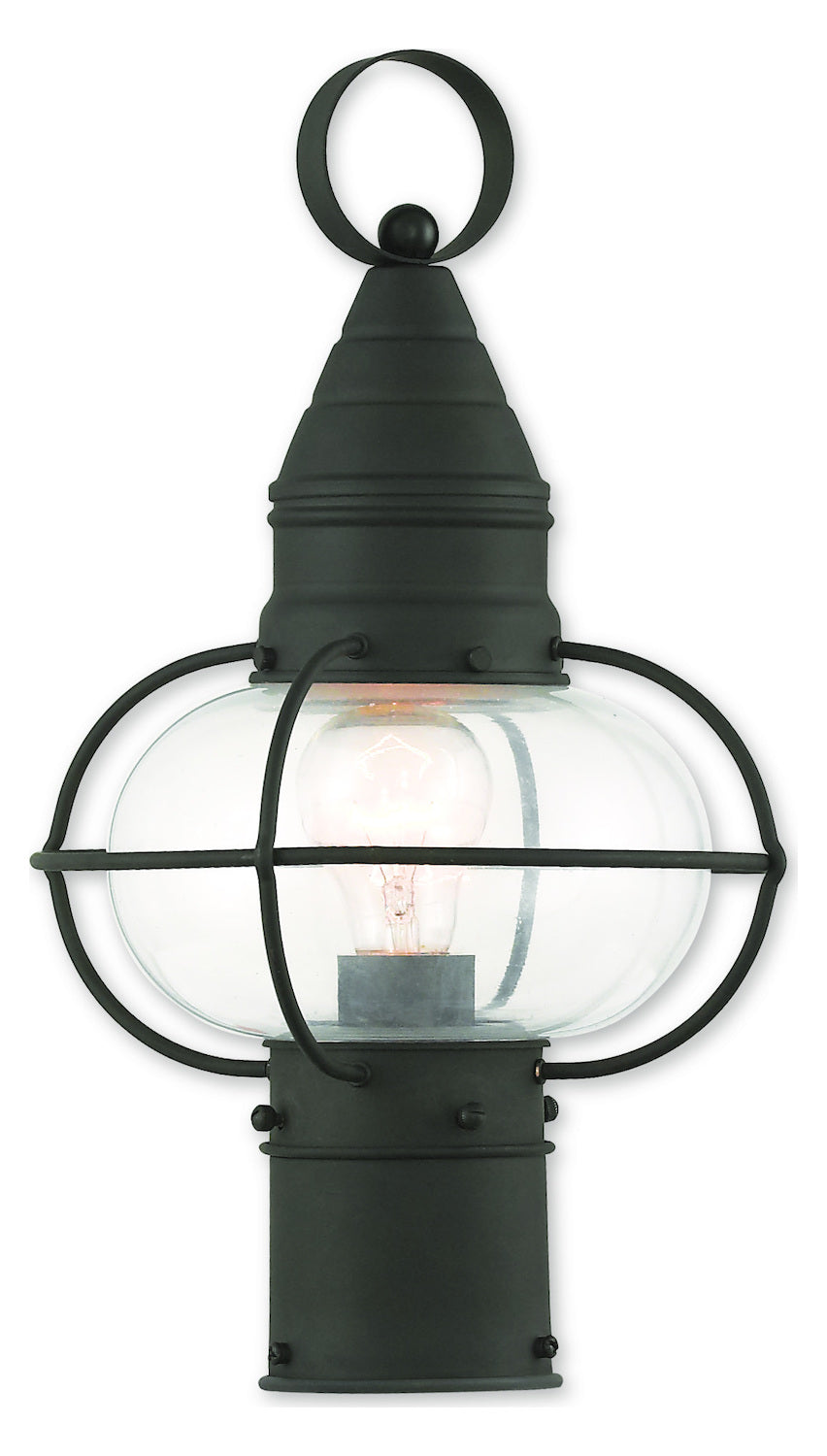 Black Post Lantern by Livex Lighting