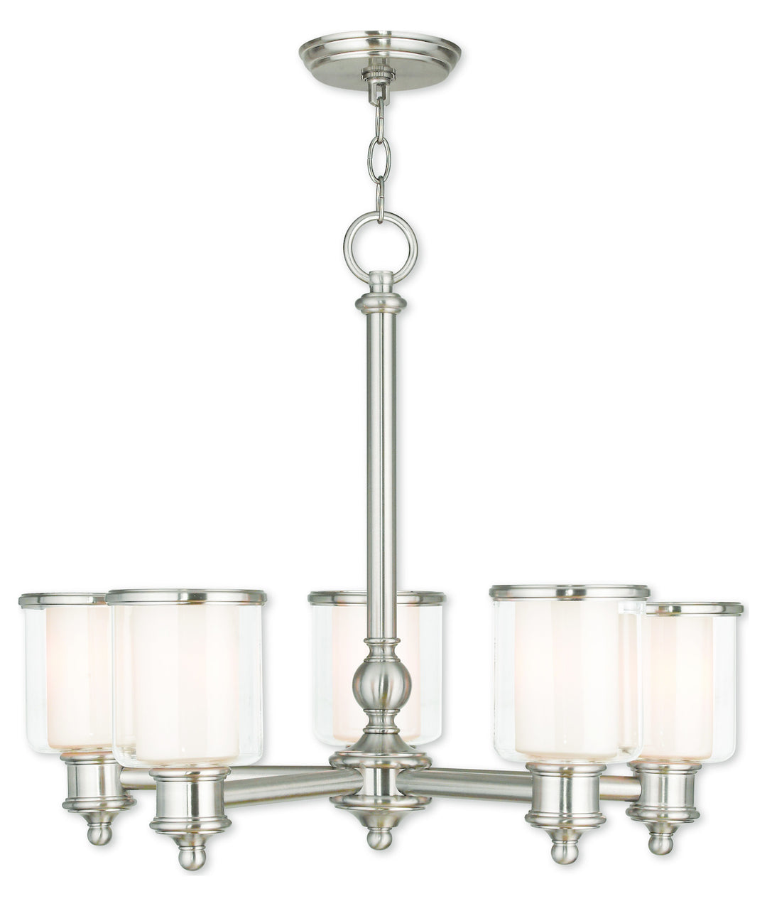Brushed Nickel Chandelier by Livex Lighting