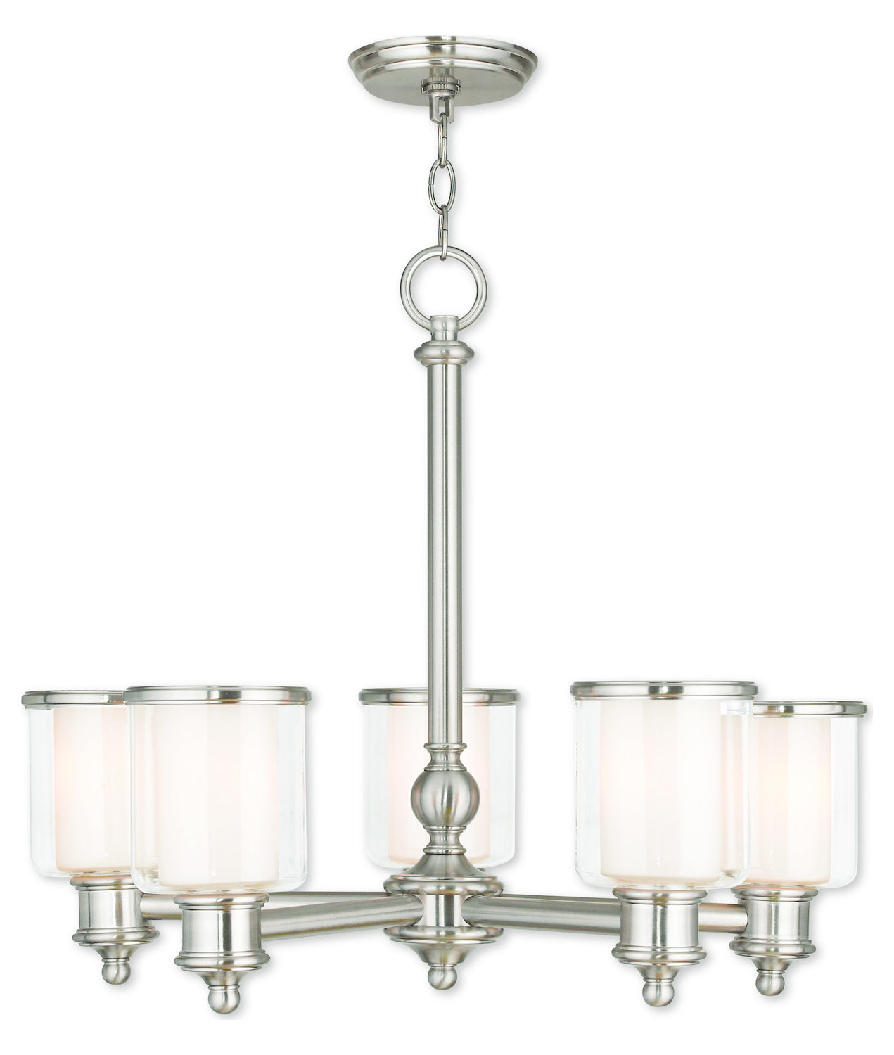 Brushed Nickel Chandelier by Livex Lighting