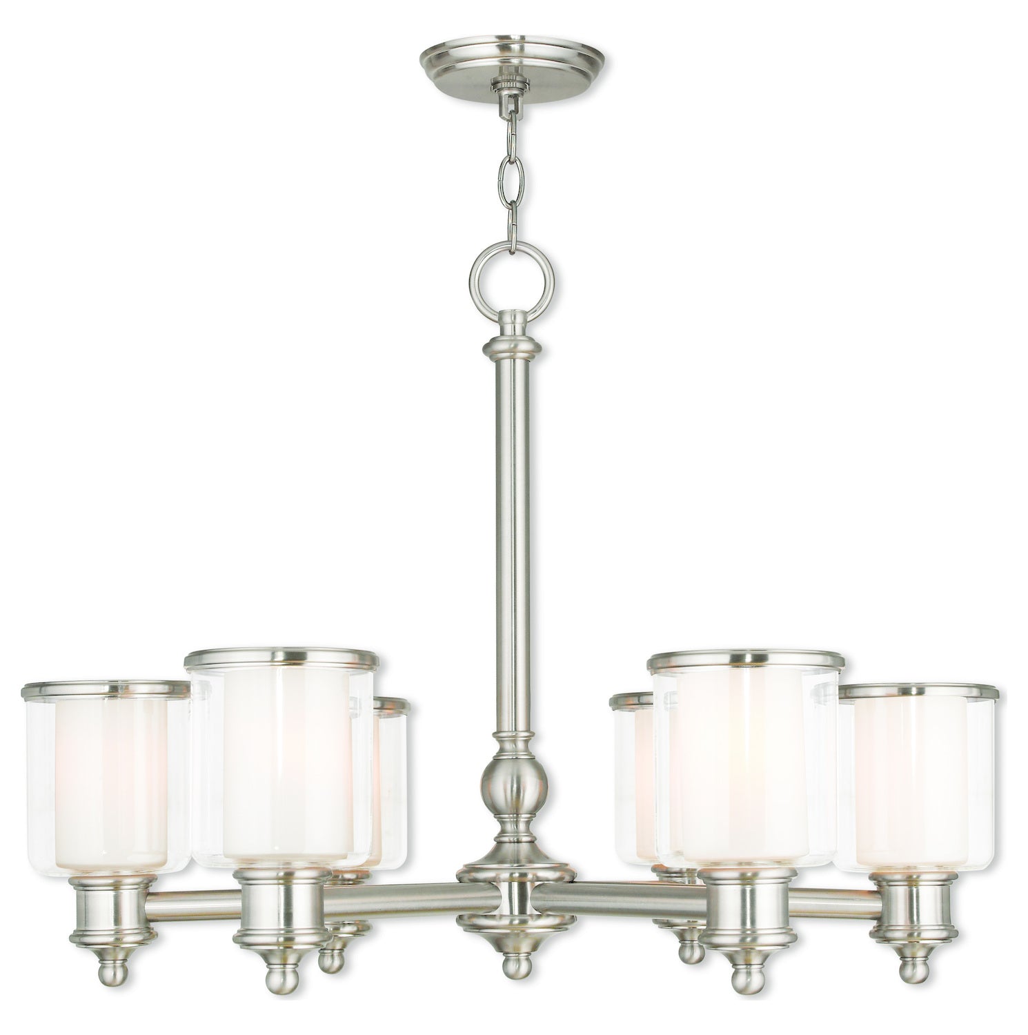 Brushed Nickel Chandelier by Livex Lighting