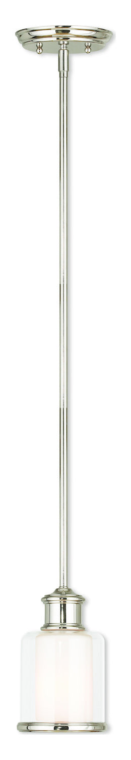 Polished Nickel Mini Pendant by Livex Lighting