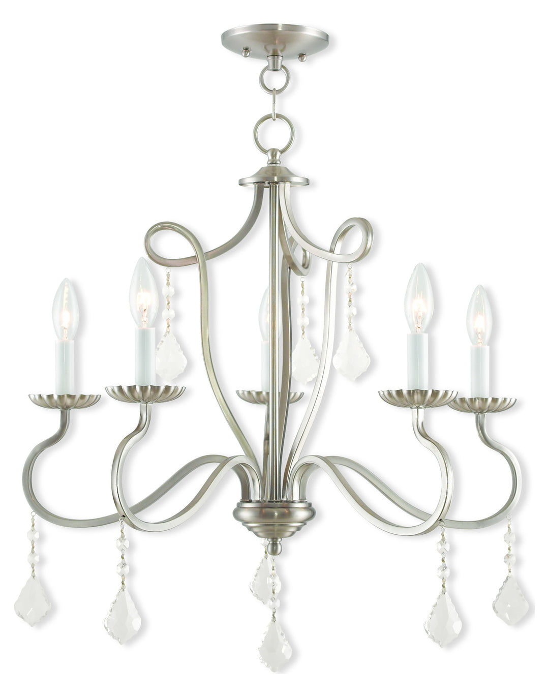 Brushed Nickel Chandelier by Livex Lighting