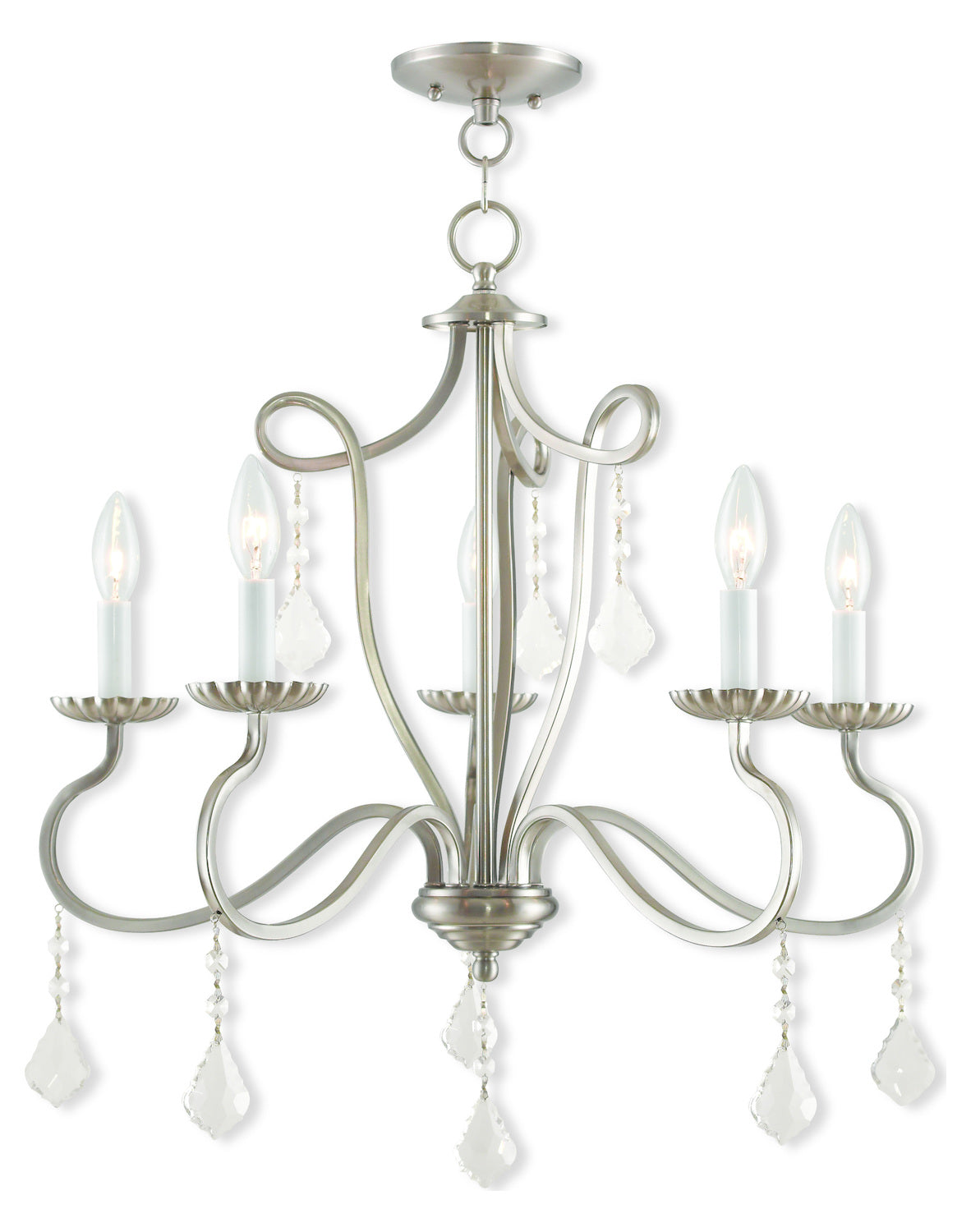 Brushed Nickel Chandelier by Livex Lighting