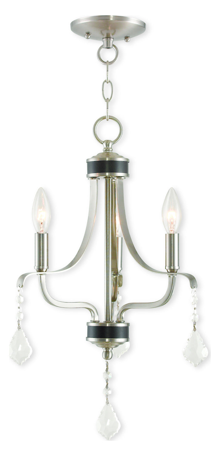 Brushed Nickel Mini Chandelier by Livex Lighting
