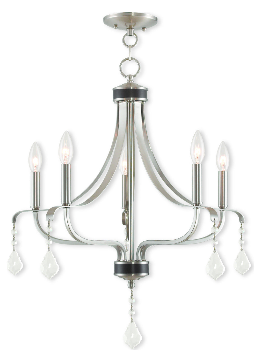 Brushed Nickel Chandelier by Livex Lighting
