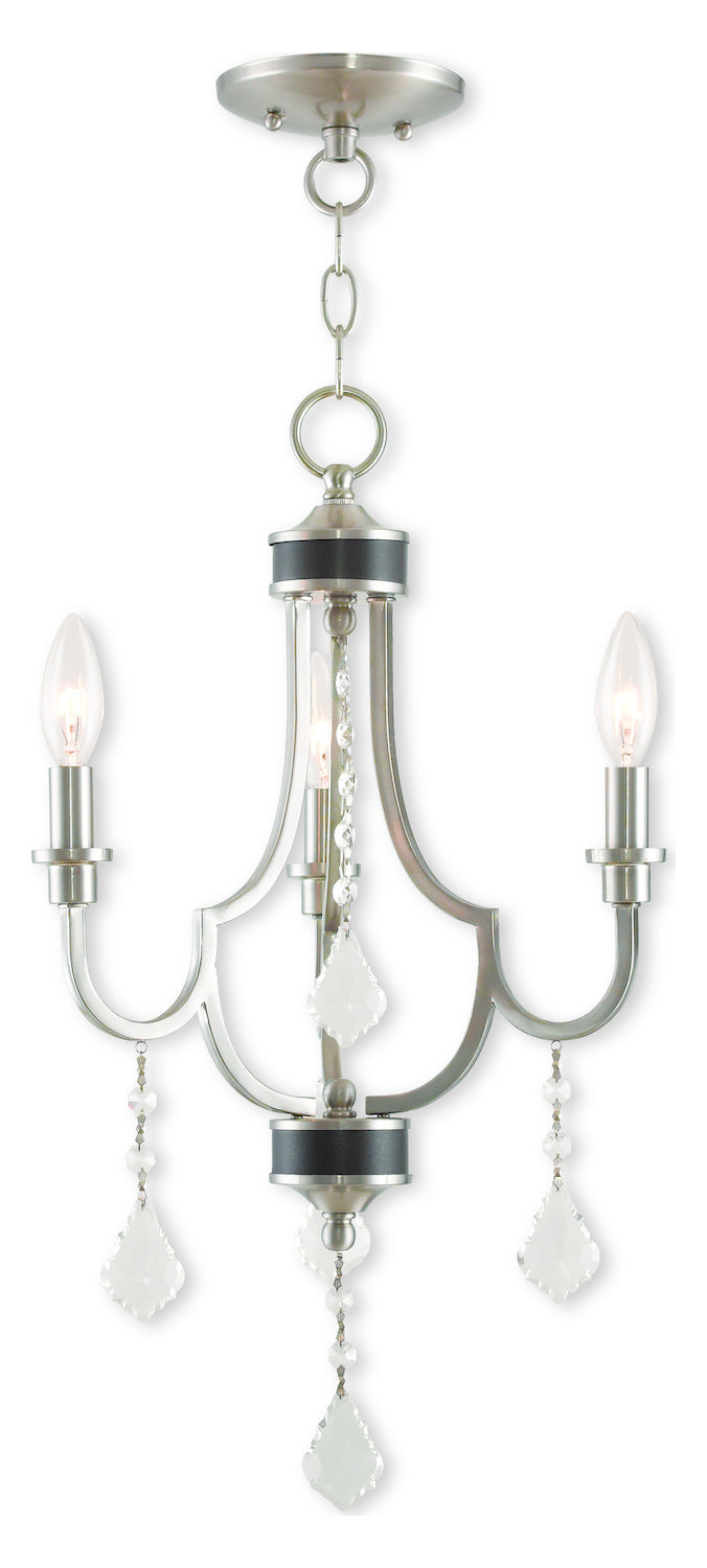 Brushed Nickel Mini Chandelier by Livex Lighting