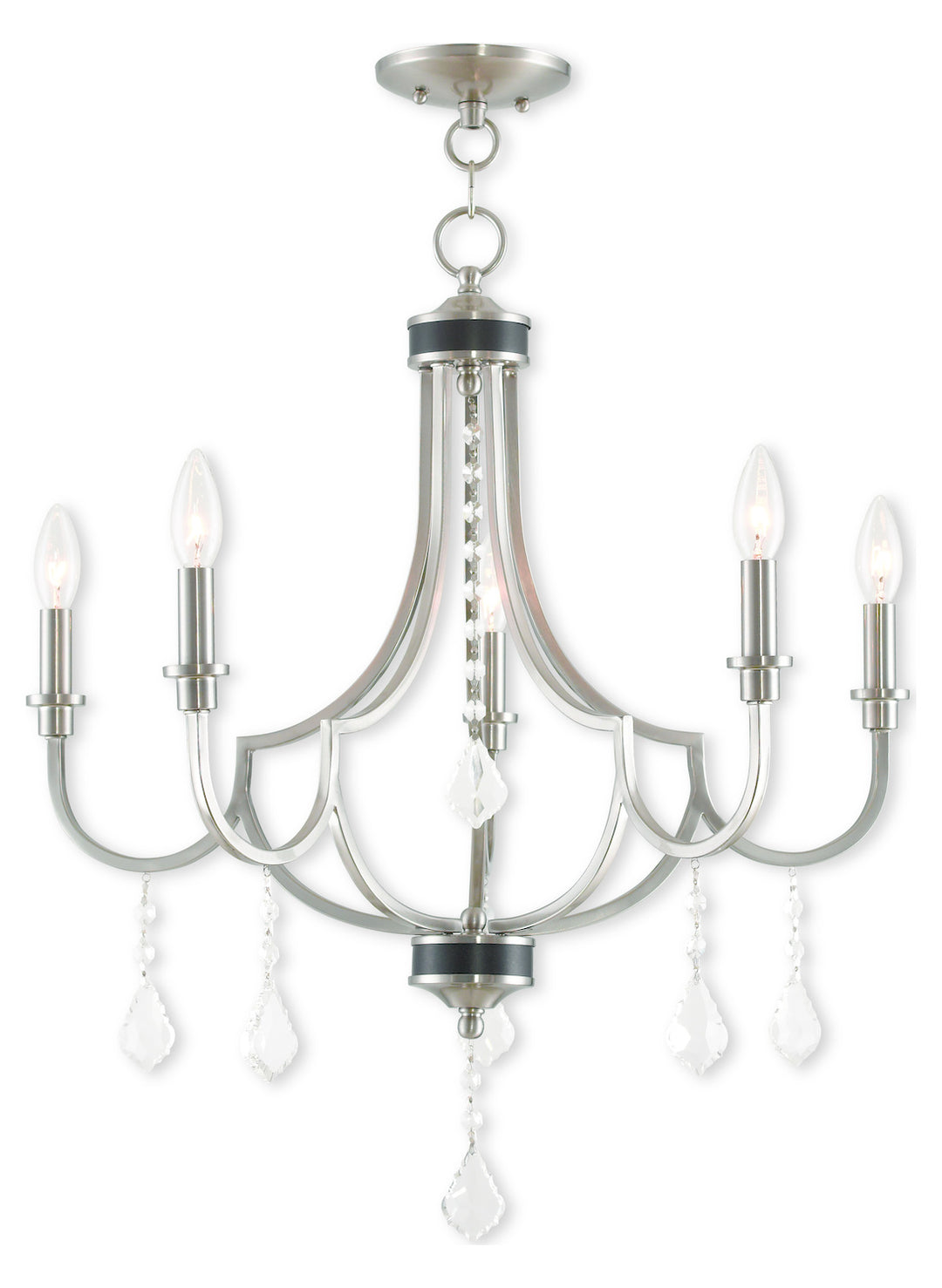Brushed Nickel Chandelier by Livex Lighting