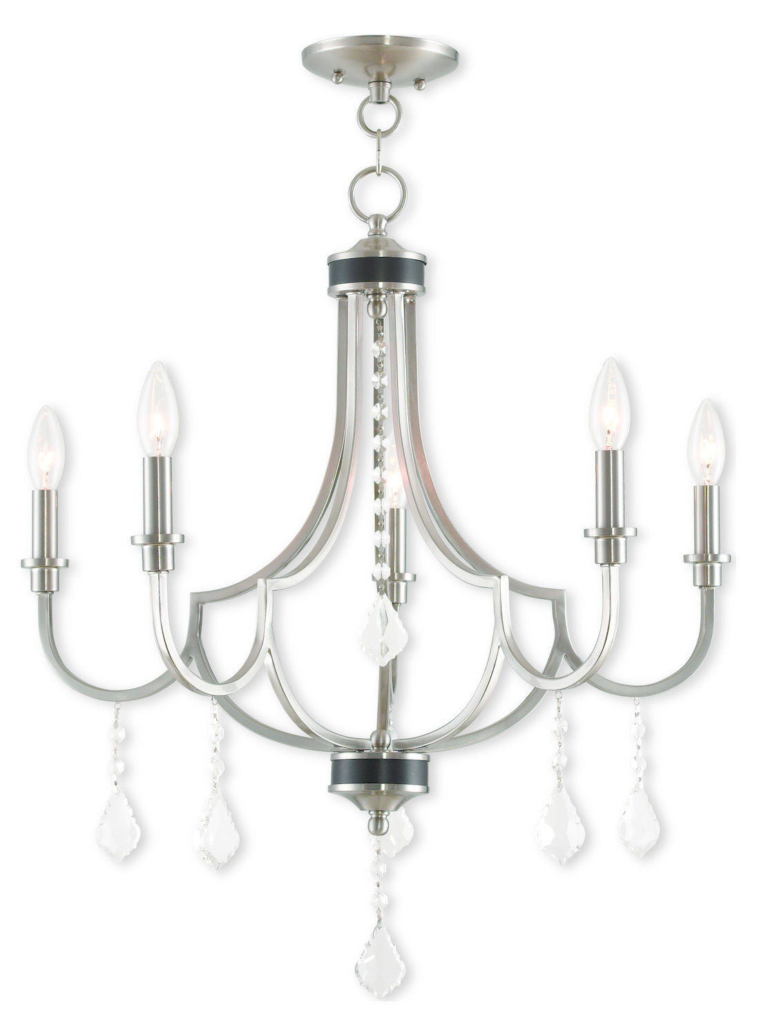 Brushed Nickel Chandelier by Livex Lighting
