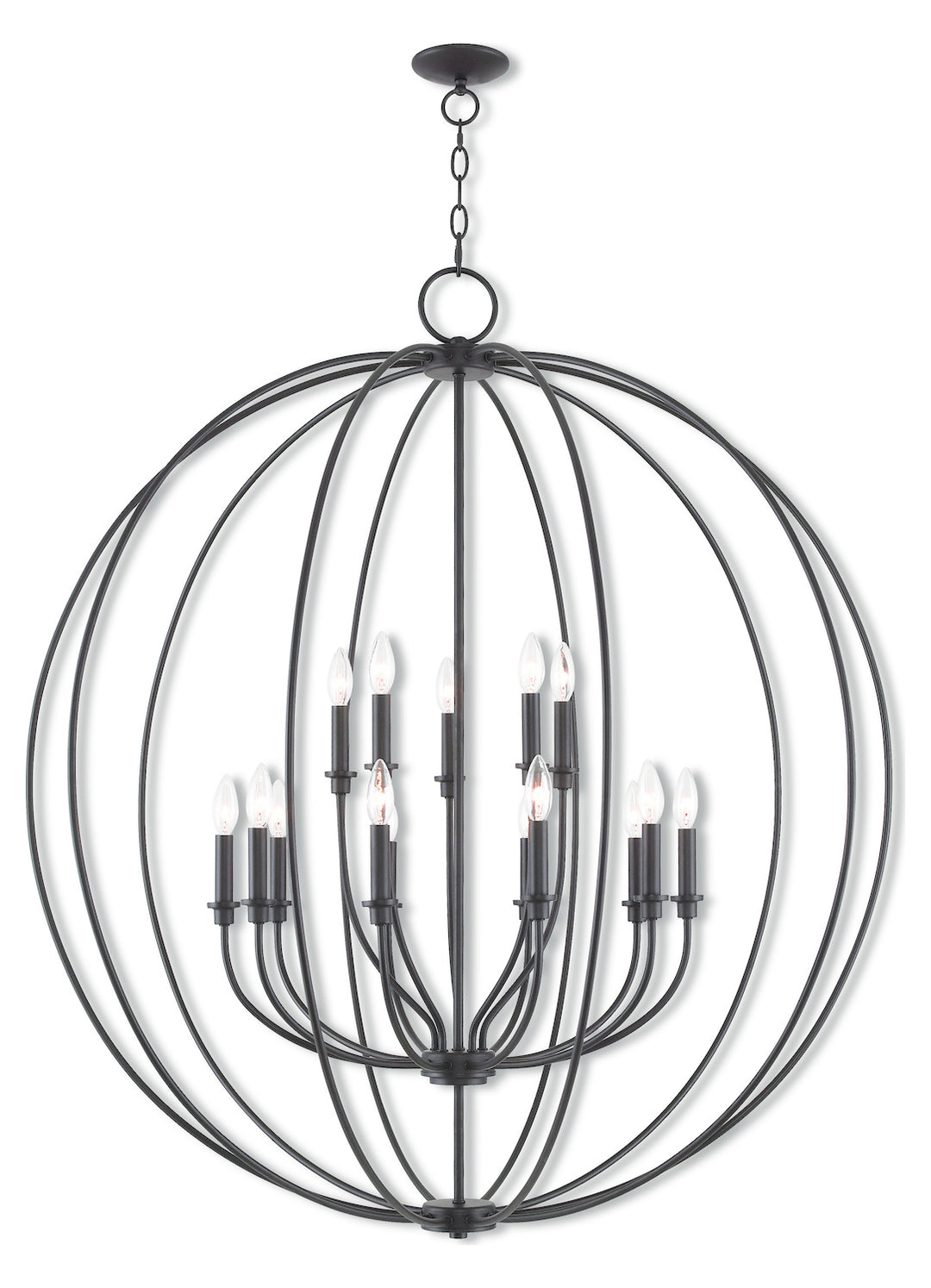 Bronze Foyer Chandelier by Livex Lighting