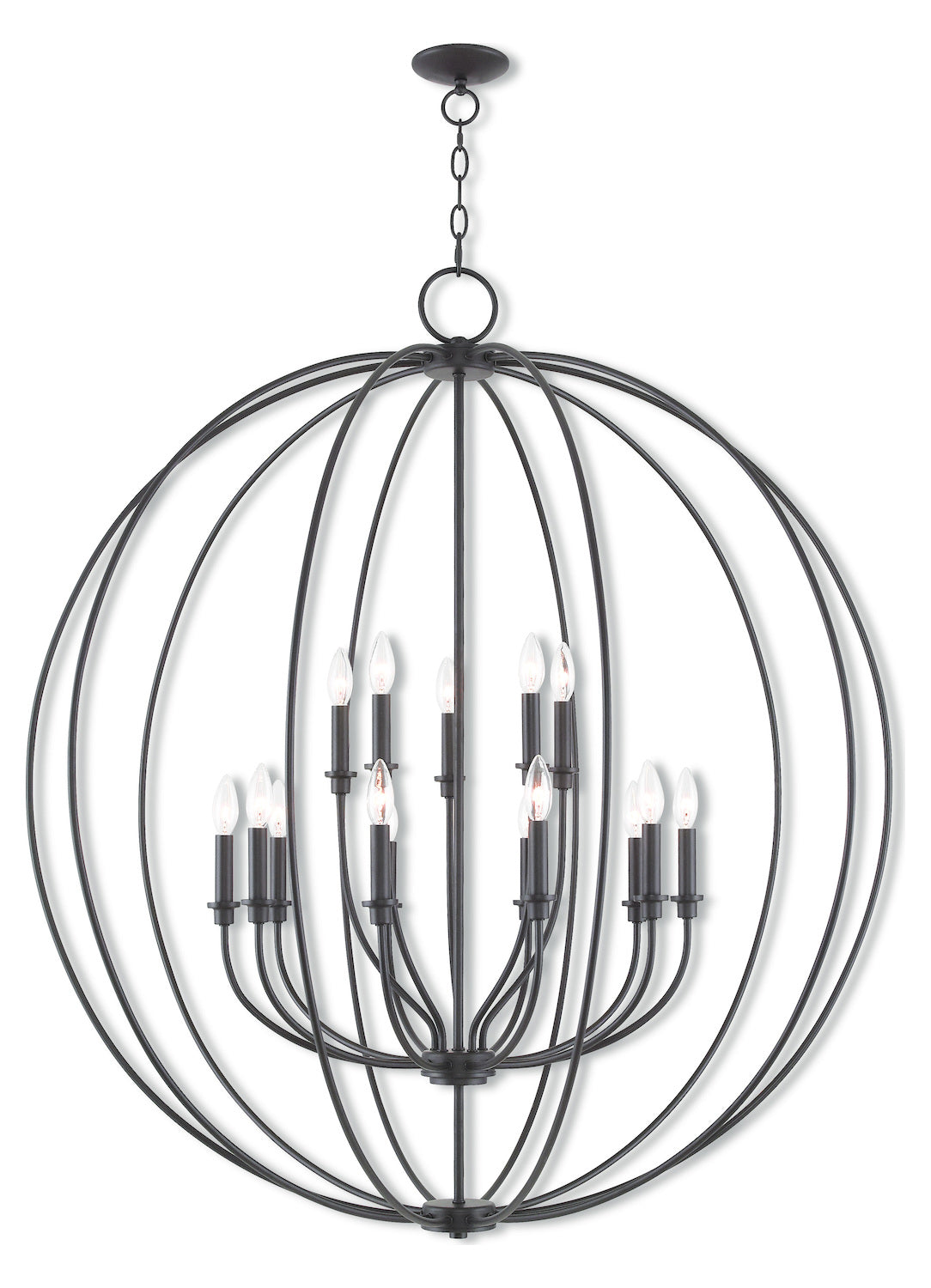 Bronze Foyer Chandelier by Livex Lighting