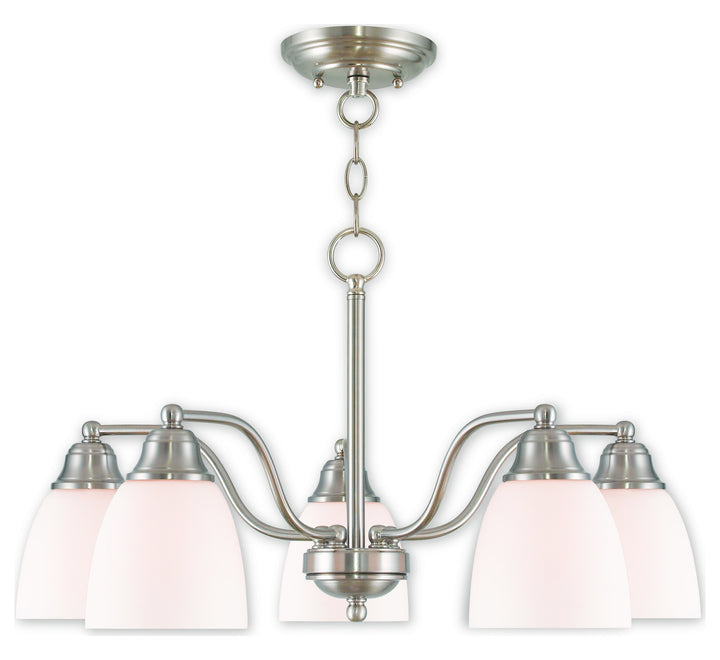 Brushed Nickel Convertible Dinette Chandelier/Ceiling Mount by Livex Lighting