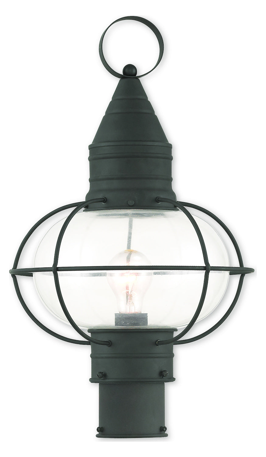 Black Post Lantern by Livex Lighting
