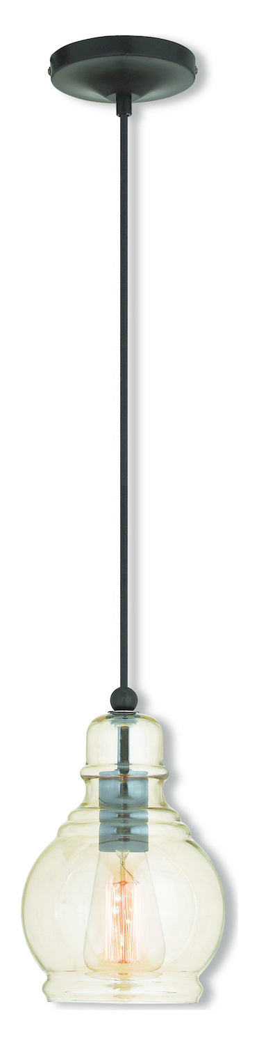English Bronze Mini Pendant by Livex Lighting