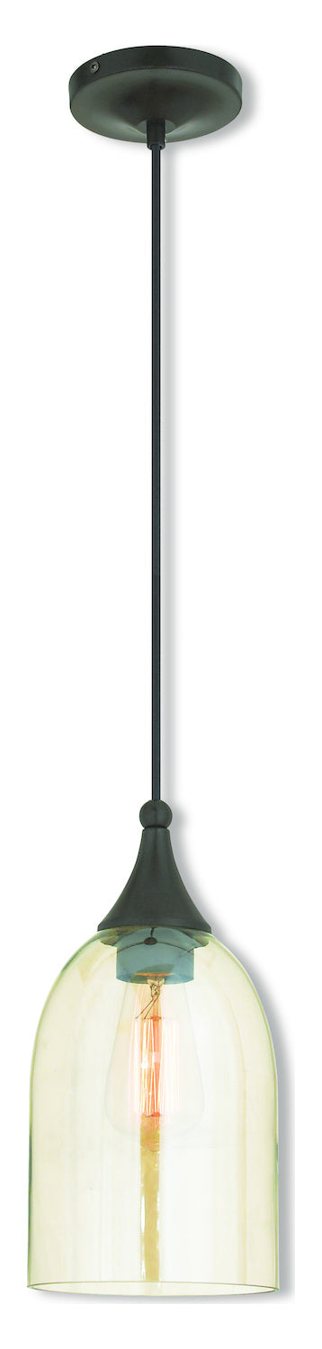 English Bronze Mini Pendant by Livex Lighting