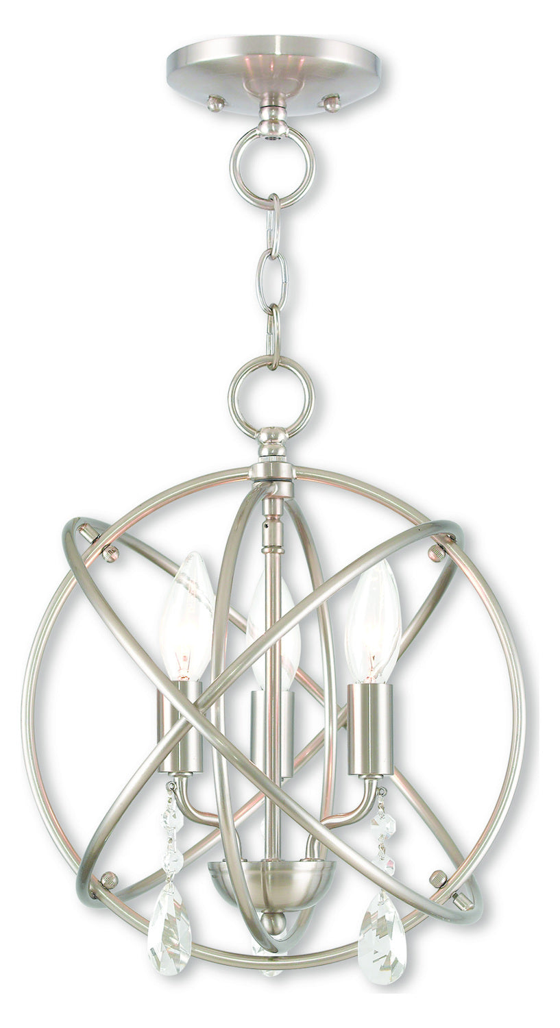 Convertible Mini Chandelier/Ceiling Mount by Livex Lighting