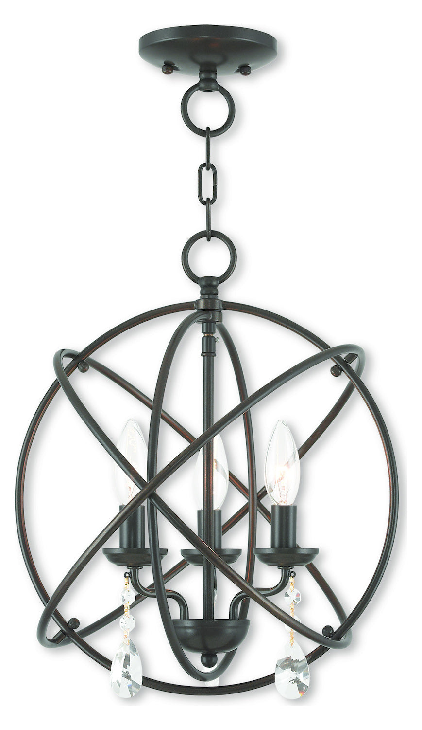 Convertible Mini Chandelier/Ceiling Mount by Livex Lighting