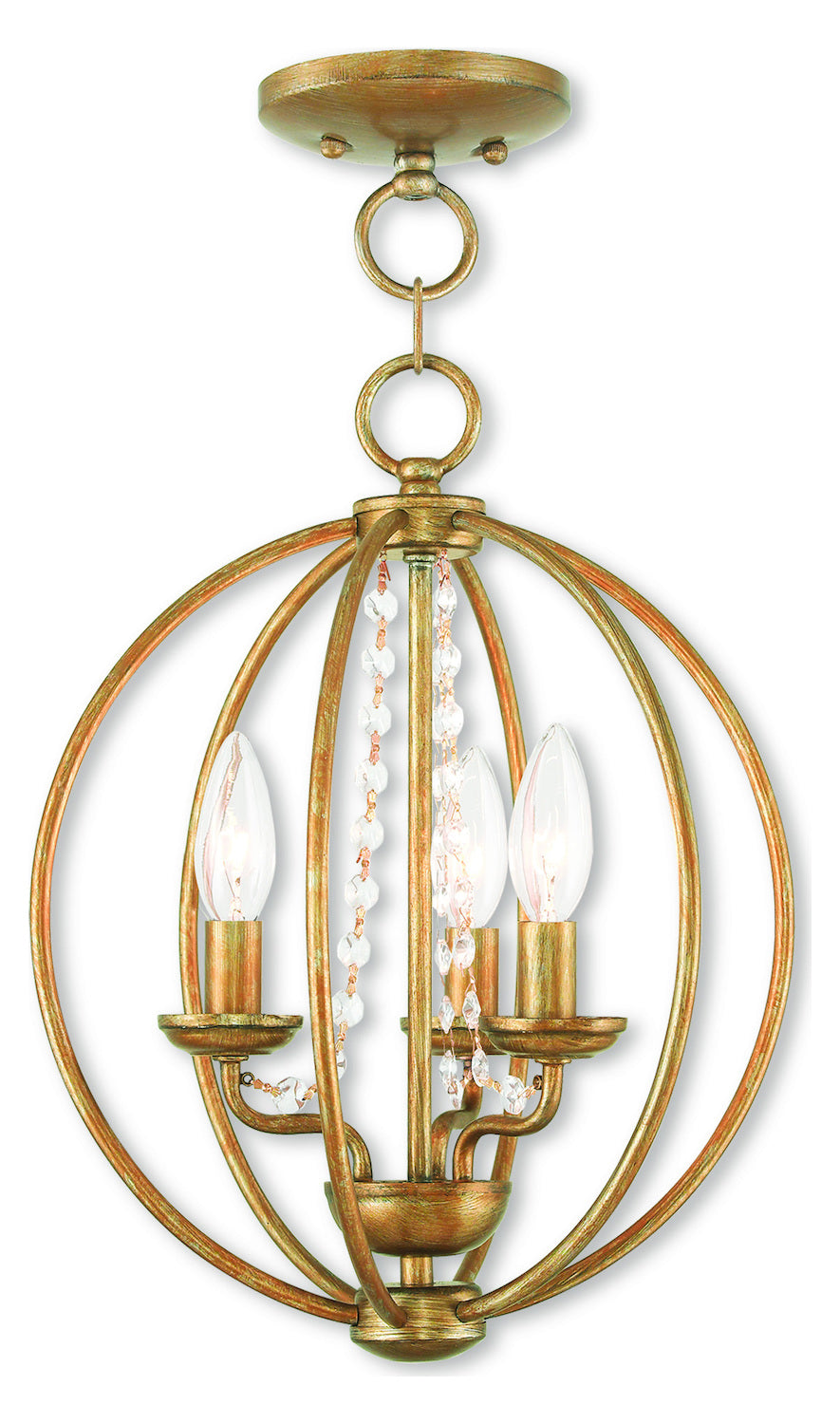 Convertible Mini Chandelier/Ceiling Mount by Livex Lighting
