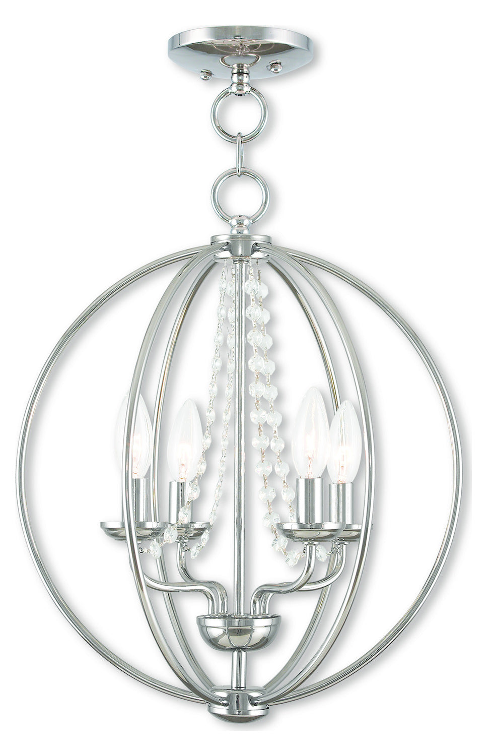 Convertible Mini Chandelier/Ceiling Mount by Livex Lighting