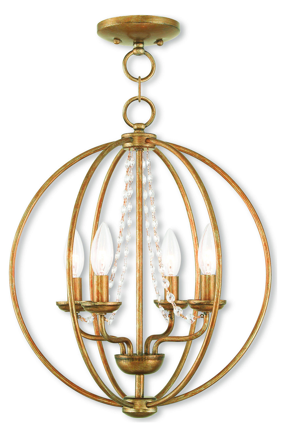 Convertible Mini Chandelier/Ceiling Mount by Livex Lighting