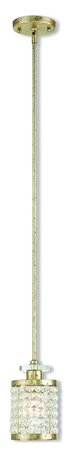 Hand Applied Winter Gold Mini Pendant by Livex Lighting