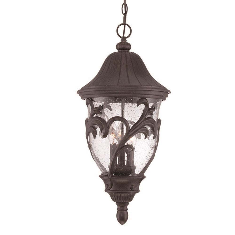 3-Light Outdoor Black Coral Light Fixture by Acclaim Lighting