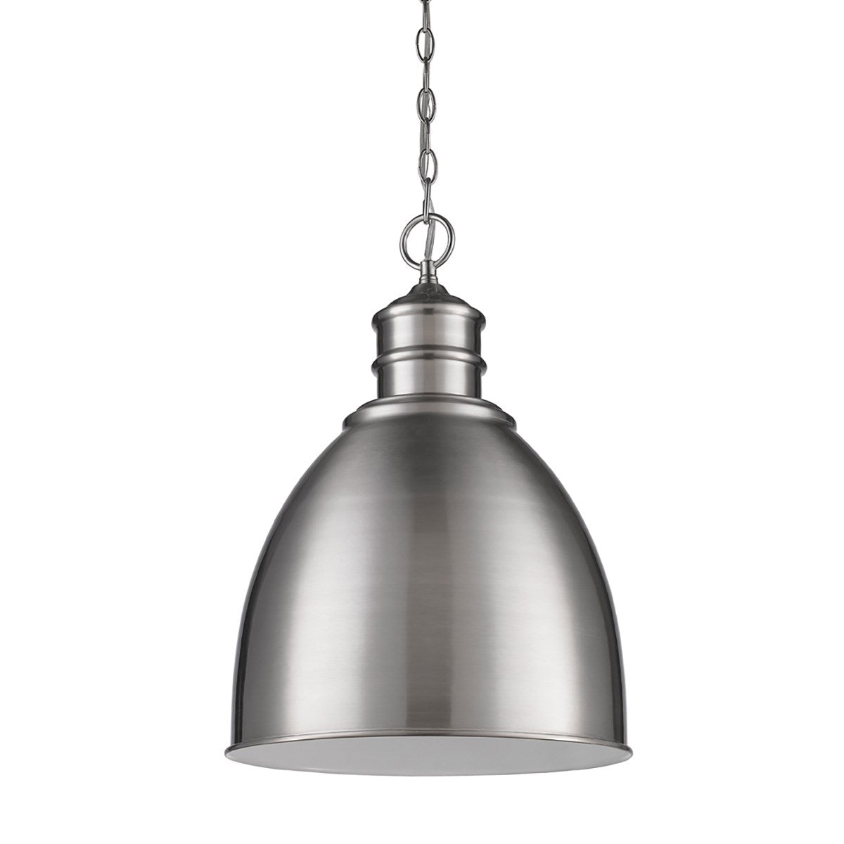 Indoor 1-Light Pendant W/Metal Shade In Satin Nickel by Acclaim Lighting