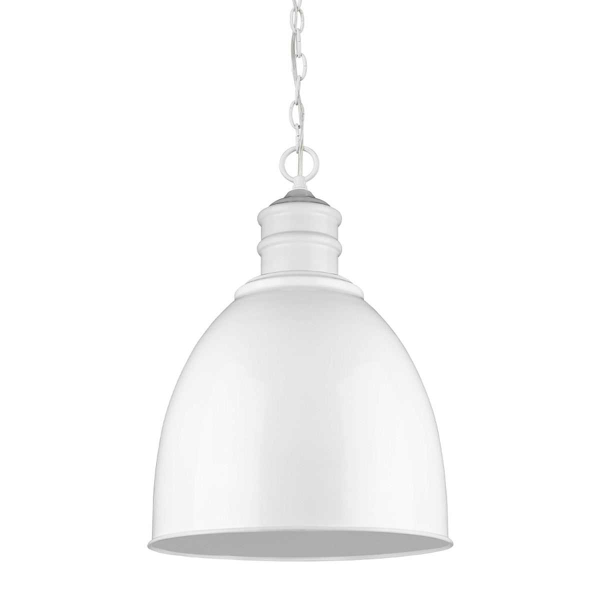 Indoor 1-Light Pendant W/Metal Shade In White by Acclaim Lighting