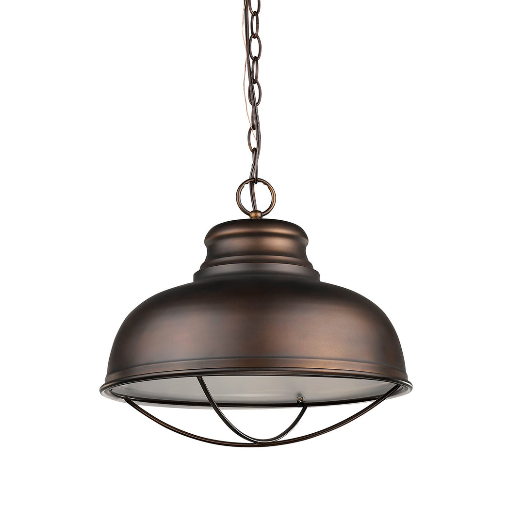 Indoor 1-Light Pendant W/Metal Shade In Oil Rubbed Bronze by Acclaim Lighting