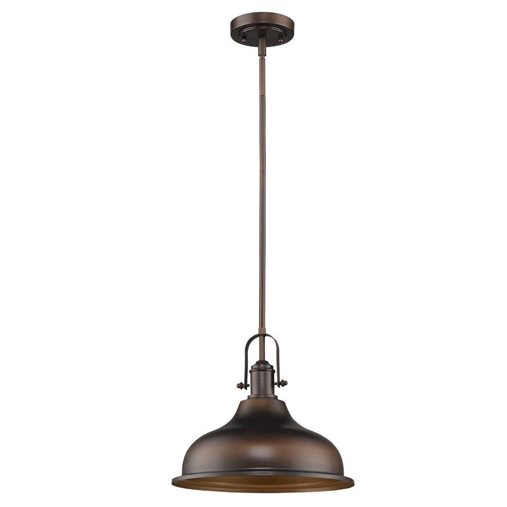 Indoor 1-Light Mini Pendant W/Metal Shade In Oil Rubbed Bronze by Acclaim Lighting